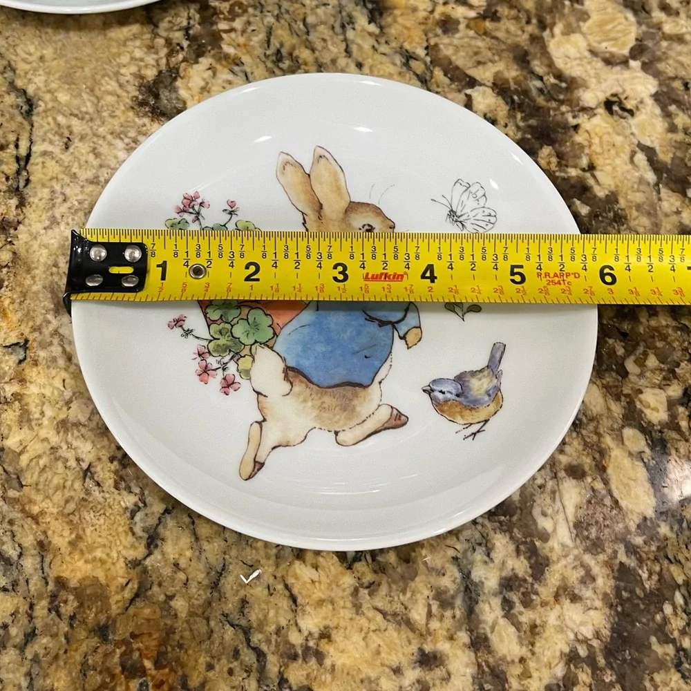 Beatrix Potter Peter Rabbit Appetizer Plate set of 4 - Brand new  6” plates - Picture 10 of 10